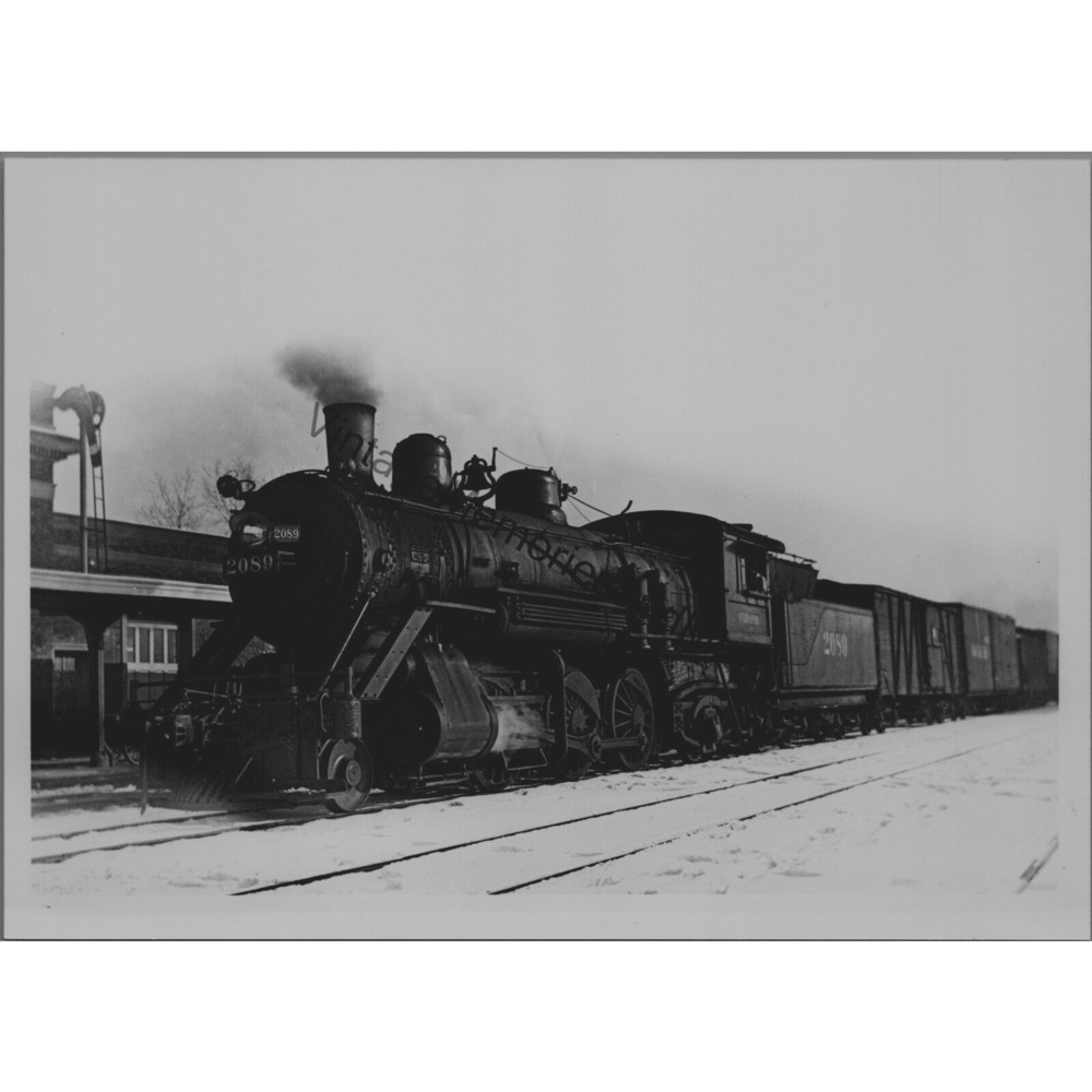 Vintage Wabash 2089 Steam Locomotive 5"X7" Real Photo T2-74